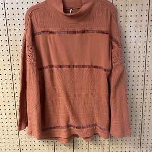 Free People Oversize Orange Tunic